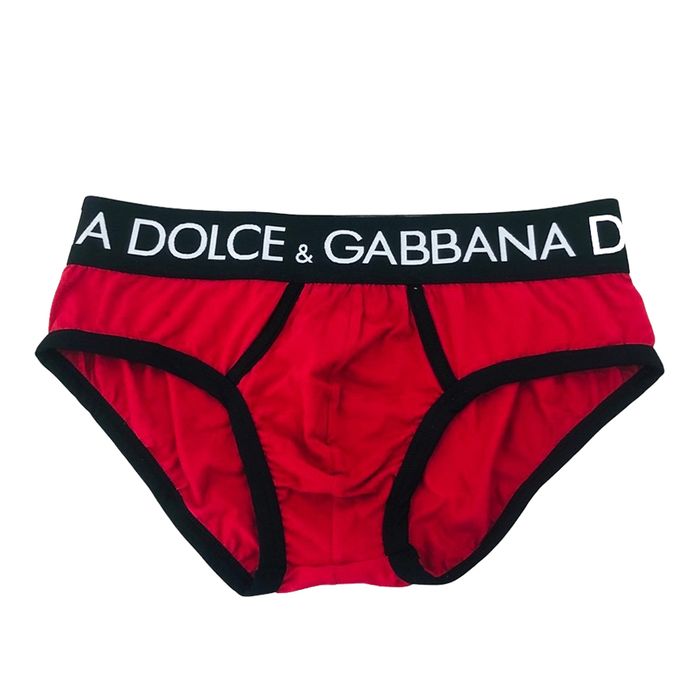 Quần Lót Nam Dolce & Gabbana D&G M3D66J FUGHH Màu Đen Đỏ Size 5