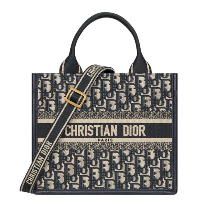 Túi Xách Tay Nữ Dior Small Book Tote Màu Xanh Đen
