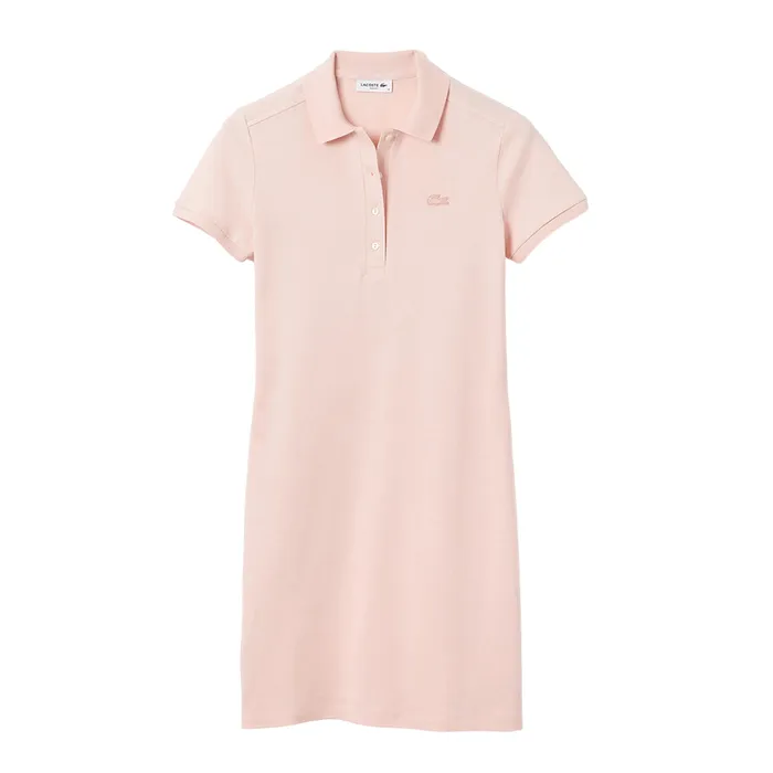 Váy Polo Nữ Lacoste Women's Stretch Cotton Piqué Polo EF5473-00 Màu Hồng Nhạt Size 38