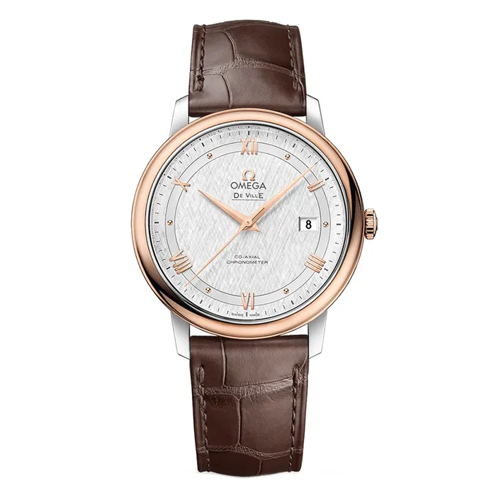 Đồng Hồ Nam Omega De Ville Prestige Co-Axial Chronometer 424.23.40.20.02.002 Màu Nâu