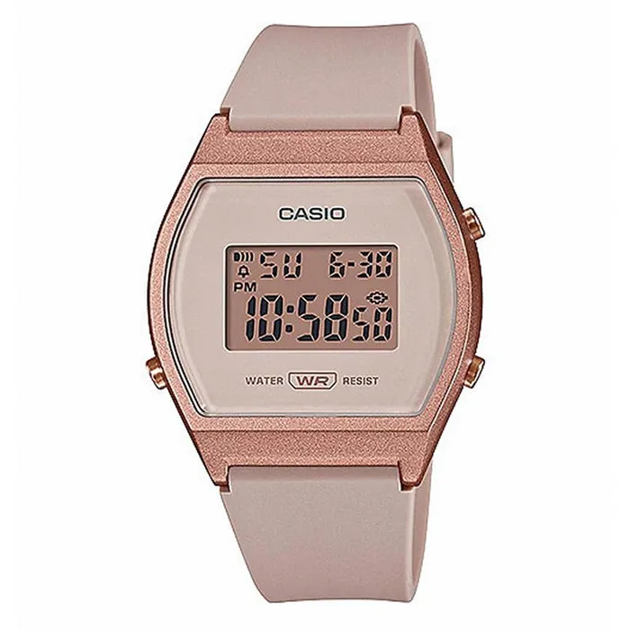 Đồng Hồ Nữ Casio LW-204-4ADF Màu Trắng/ Vàng Hồng