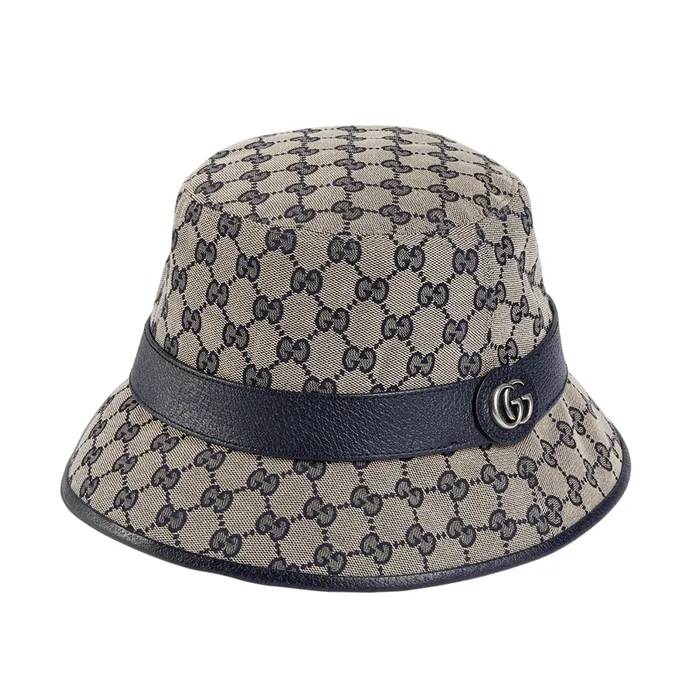 Mũ Gucci GG Canvas Bucket Hat 576587 4HG53 4068 Màu Xanh/Be Size L