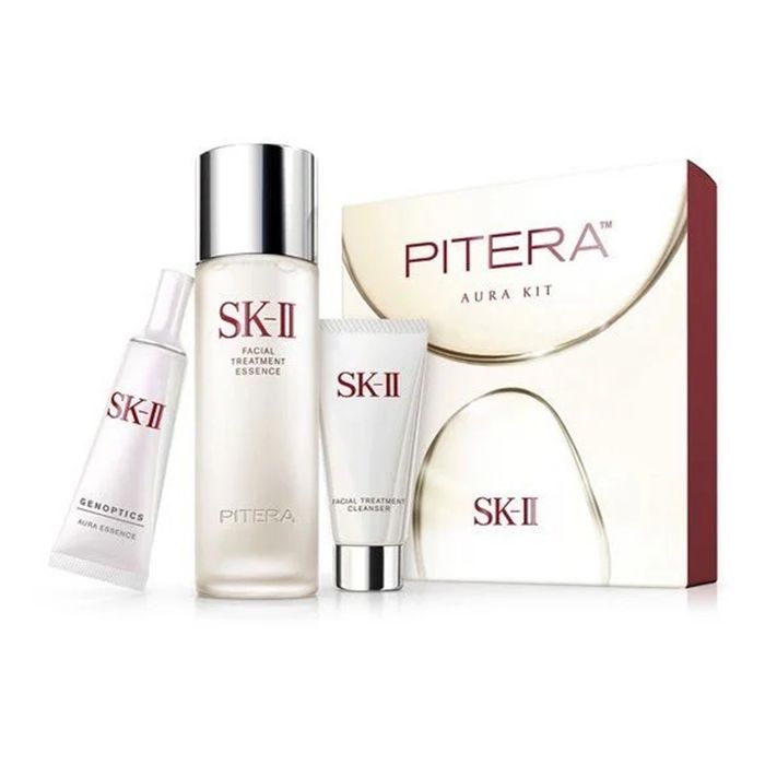Set Dưỡng Trắng Da SK-II Mini Set Pitera Aura Kit 3 Món