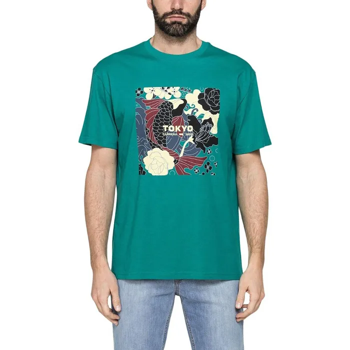 Áo Thun Nam Carrera Jeans Oversize Fit 802A0047X_62H Màu Xanh Green Size L