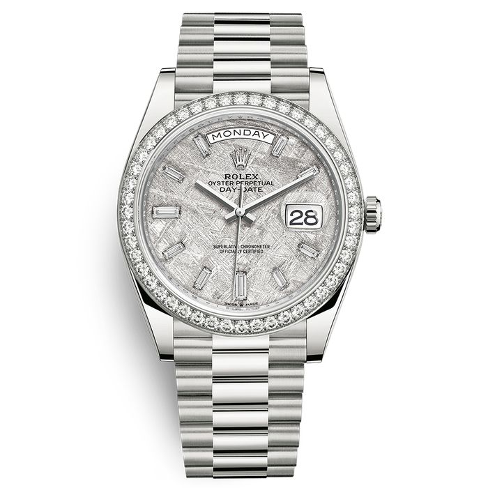 Đồng Hồ Rolex Day-Date 40 228349RBR-0040 Màu Bạc Trắng