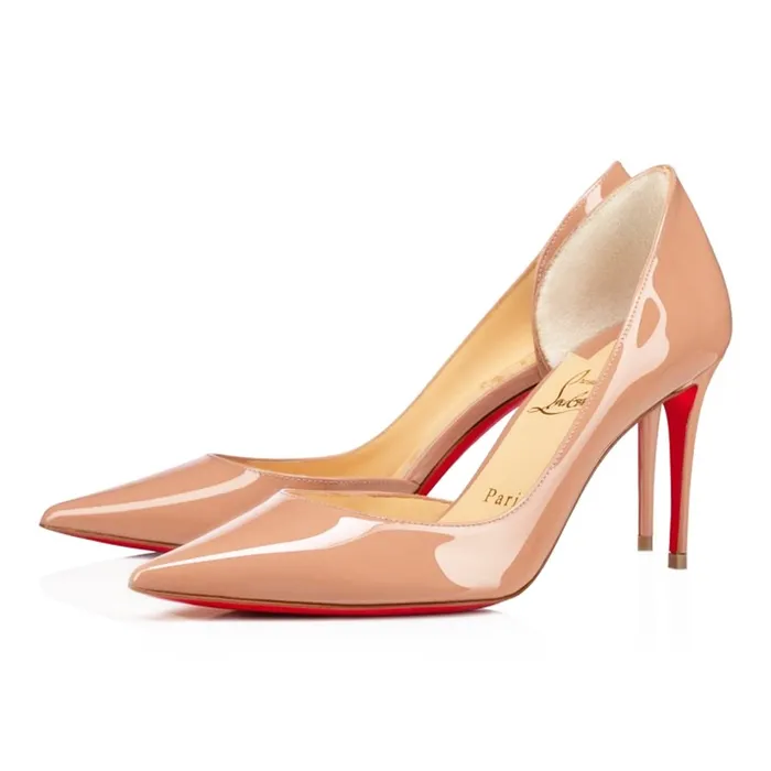 Giày Cao Gót Nữ Christian Louboutin Iriza 85 Courts Beige Màu Be Size 37.5