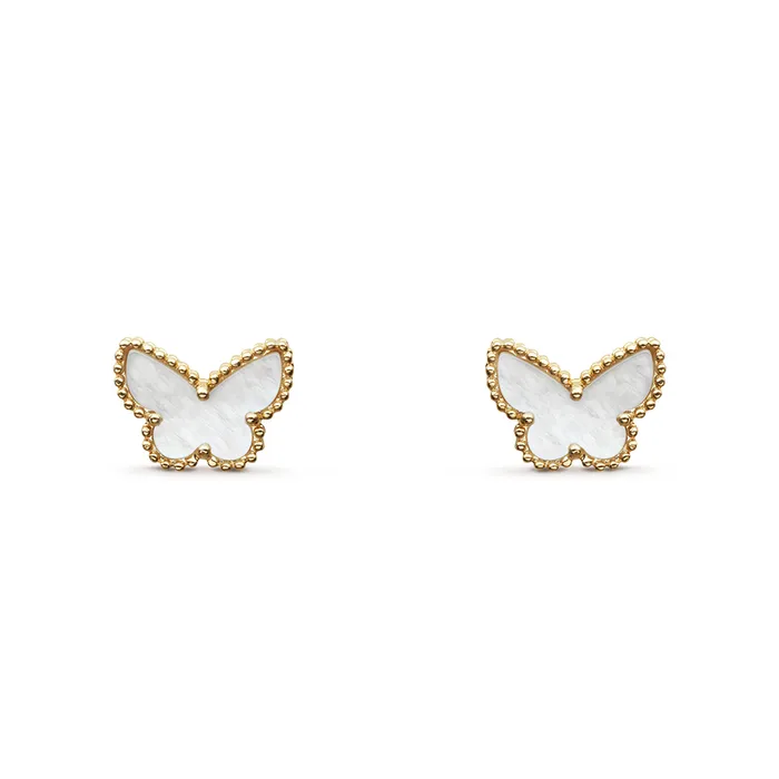 Khuyên Tai Nữ Van Cleef & Arpels Sweet Butterflies Earstuds VCARN5JM00  Màu Vàng Gold