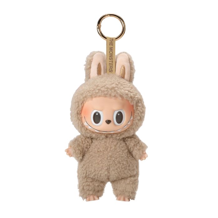 Móc Khóa Pop Mart Labubu Macaron Toffee Màu Nâu