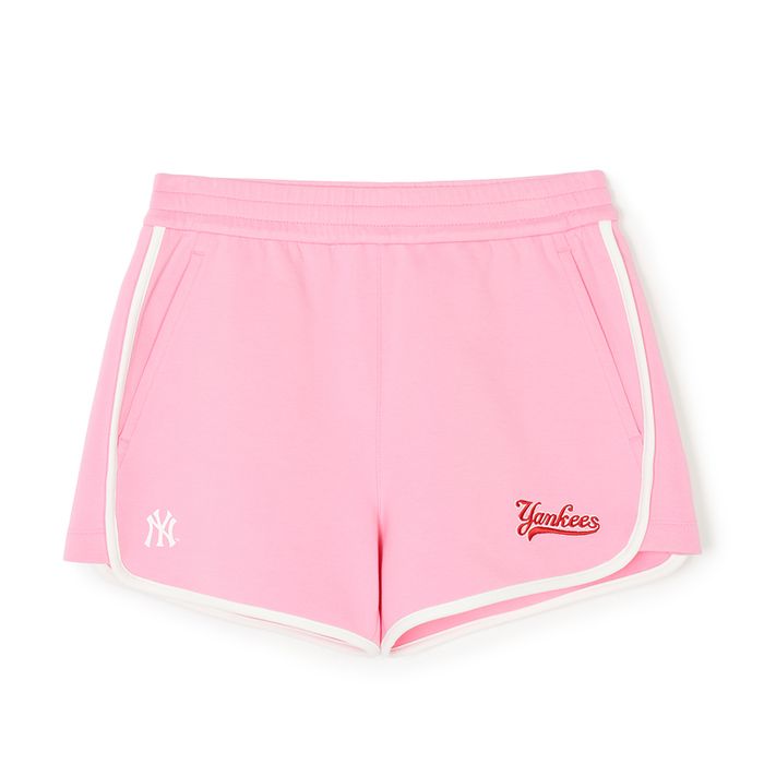 Quần Short Nữ MLB Women's Varsity Dolphin Pants New York Yankees 3FSPV0443-50PKS Màu Hồng