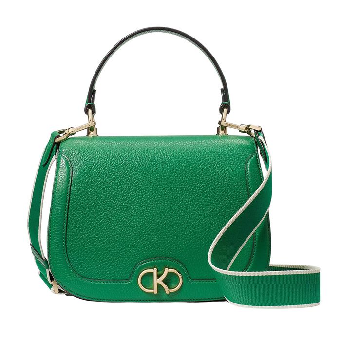 Túi Xách Tay Nữ Kate Spade Kyla Top Handle Saddle Bag Màu Xanh Green