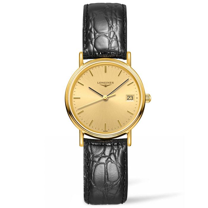 Đồng Hồ Nữ Longines Presence Watch L4.320.2.32.2 Màu Vàng Đen