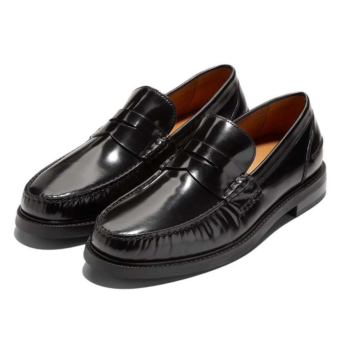 Giày Lười Nam Cole Haan American Classics Pinch Penny Loafer 03503 Màu Đen Bóng Size 41