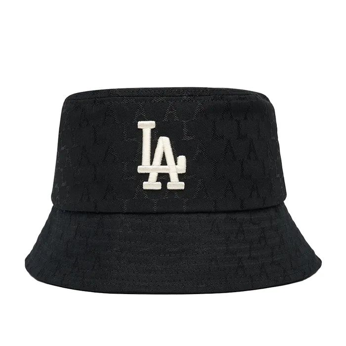 Mũ MLB Monogram Classic Jacquard Bucket Hat LA Dodger 3AHTW0126K0002 Màu Đen Size 57