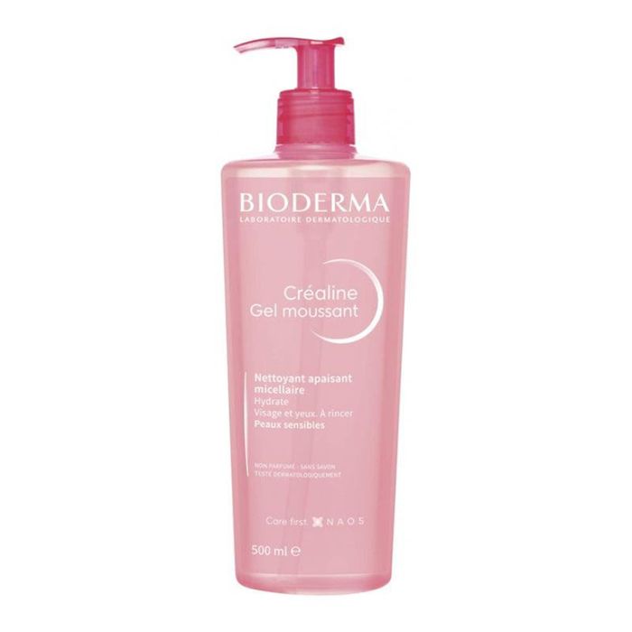 Sữa Rửa Mặt Dạng Gel Cho Da Nhạy Cảm Bioderma Créaline Gel Moussant 500ml