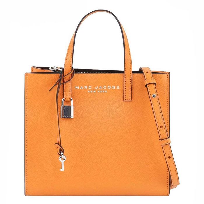 Túi Tote Nữ Marc Jacobs Grind Coated Mini Leather M0015685 810 Màu Cam