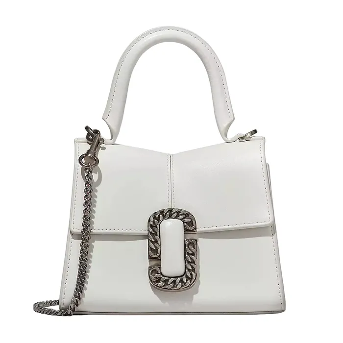 Túi Xách Tay Nữ Marc Jacobs The St. Marc Mini Top Handle 2P3HSC004H01 Màu Trắng