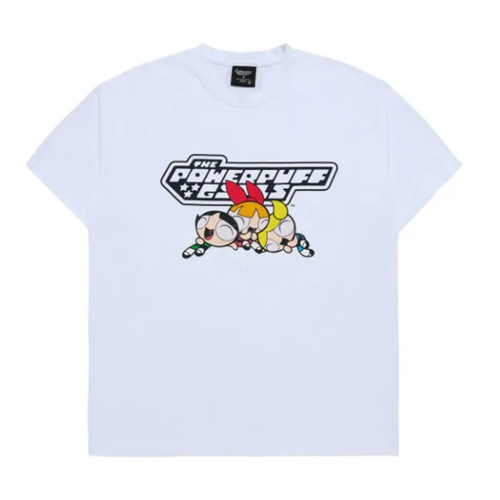 Áo Phông  Acmé De La Vie ADLV The Powerpuff Girls Logo T-Shirt Màu Trắng