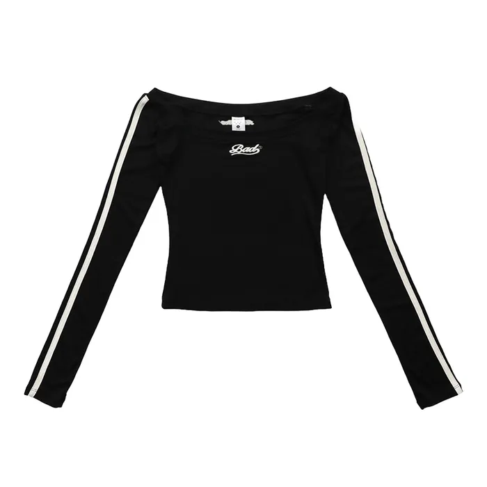 Áo Thun Dài Tay Nữ Badblood Barbara Off The Shoulder Top Màu Đen Size S