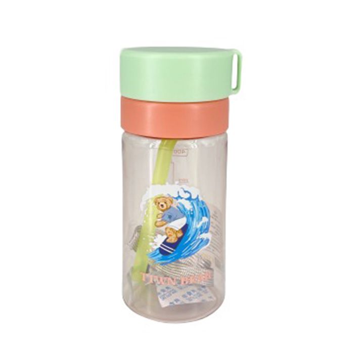 Bình Nước Nhựa PC TTWN BEAR BZ2009 Màu Cam/Xanh 400ml