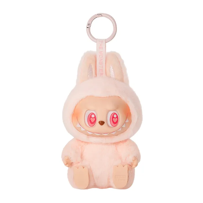 Móc Khóa Pop Mart Labubu Have A Seat Vinyl Plush Blind The Monster Dada Màu Hồng