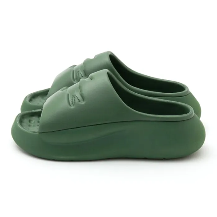 Dép Nam Lacoste Croco 3.0 Synthetic Slides Dark Green 45CMA0004 DG2 Màu Xanh Đậm Size 43