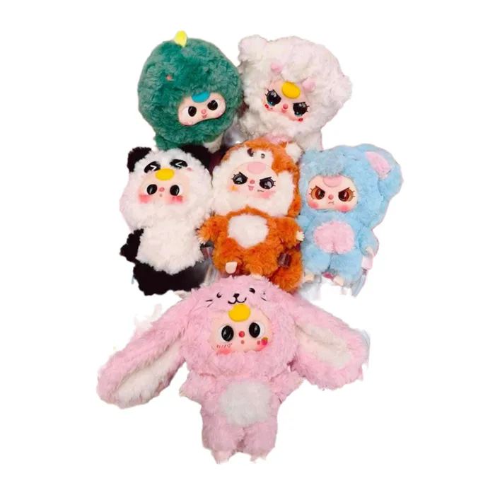 Set Móc Khóa Baby Three Enamel Plush Series Blind Box 6 Chiếc Phối Màu