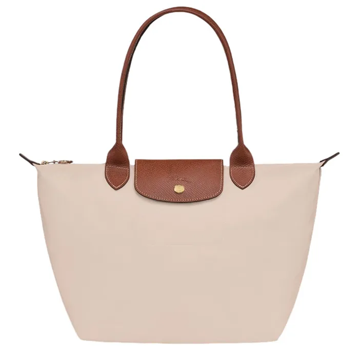 Túi Xách Nữ Longchamp Le Pliage Large Beige With Handle Paper L1899089P71 Màu Be