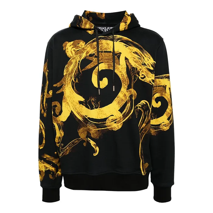 Áo Hoodie Nam Versace Jeans Couture Sweatshirt 76GAI3HW FS131 G89 Màu Đen - Vàng Size L