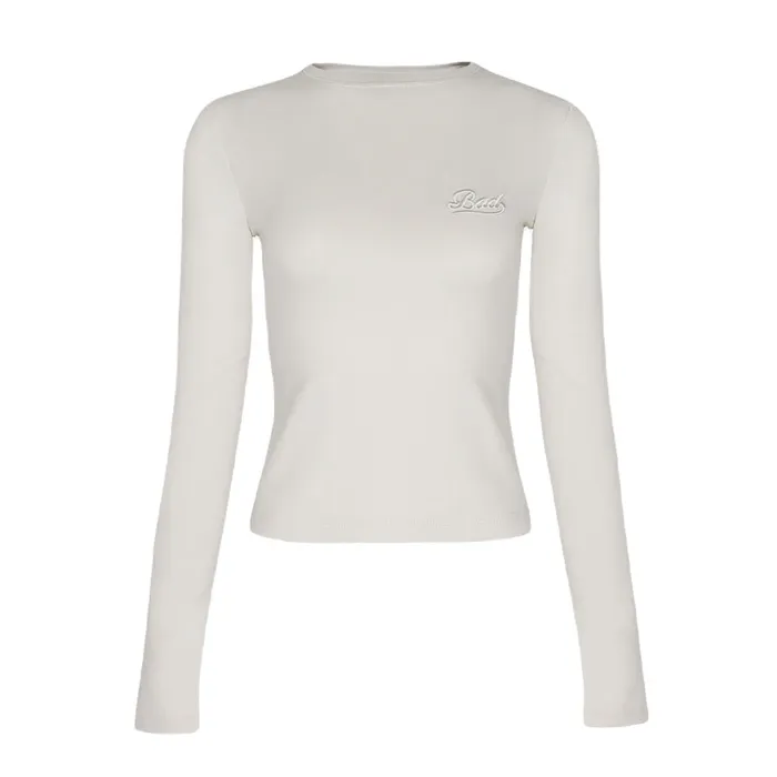 Áo Thun Dài Tay Nữ Badblood Beyond Soft Long Sleeve Cream Màu Trắng Kem Size S
