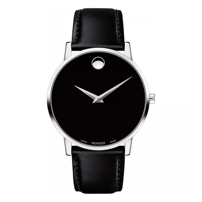 Đồng Hồ Nam Movado Classic Museum Watch 40mm 0607312 Màu Đen