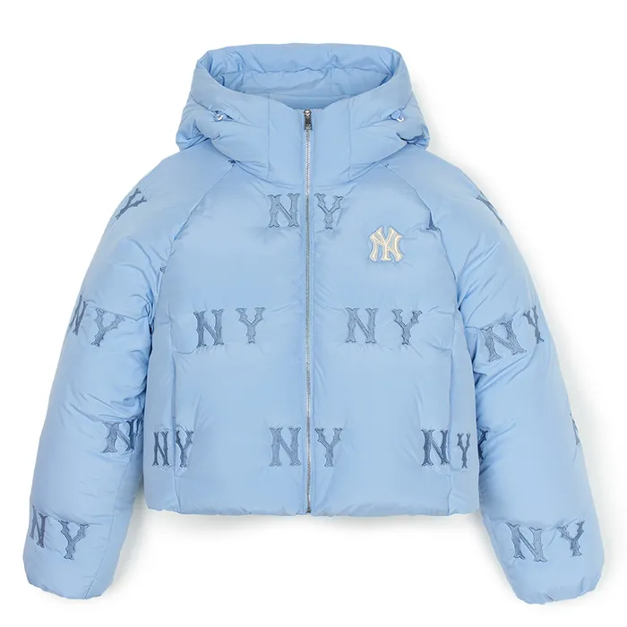 Áo Khoác Nữ MLB Megagram New York Yankees Down Jumper 3FDJG1046-50SBS Màu Xanh Da Trời Size S