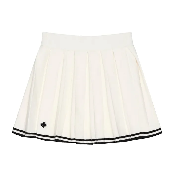 Chân Váy Nữ SMFK White With Logo Embroidered US003W Màu Trắng Size L