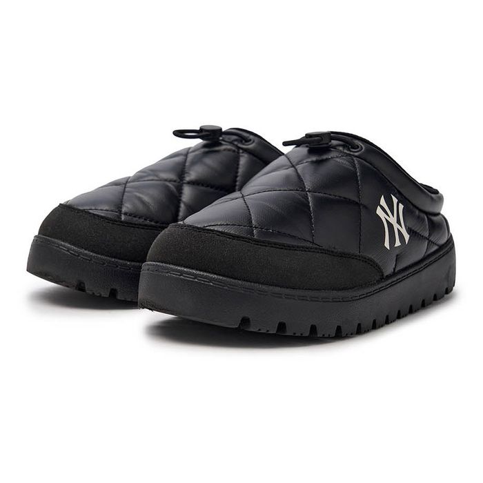 Giày Lười MLB Plush Quilting Mule New York Yankees 3AWBQWM46-50BKS Màu Đen Size 240