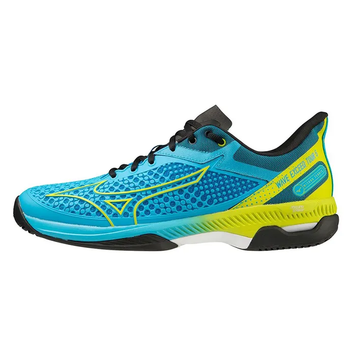 Giày Tennis/Pickleball Mizuno Wave Exceed Tour 5 Màu Xanh Phối Vàng Size 40.5
