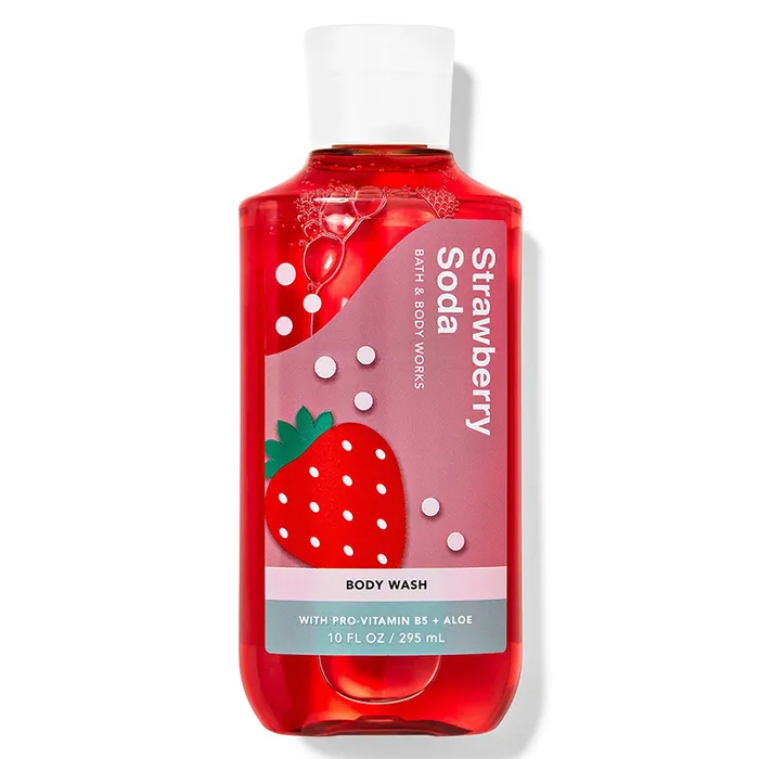 Sữa Tắm Bath & Body Works Strawberry Soda With Pro-Vitamin B5 + Aloe Body Wash 295ml