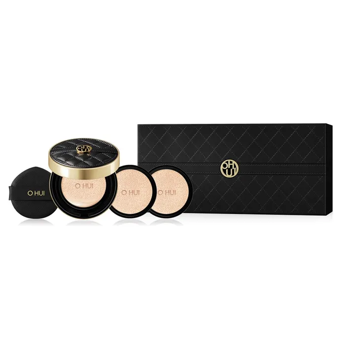 Bộ Phấn Nước Ohui Ultimate Cover The Couture Cushion SPF30/PA++ Tone 01 Pink Beige (Gồm 1 lõi chính + 2 lõi refill)