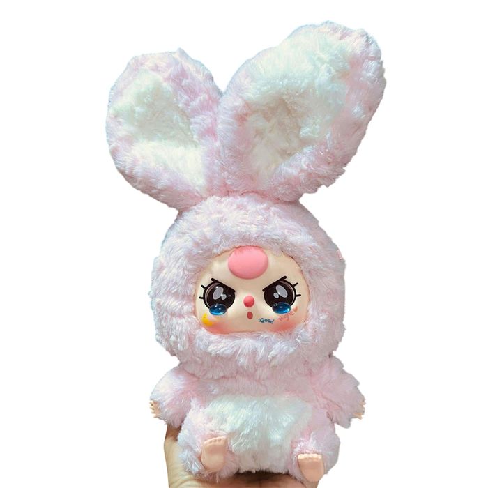 Búp Bê Baby Three Chinese Zodiac Plush Doll Blind Box Mặt Dâu Màu Hồng