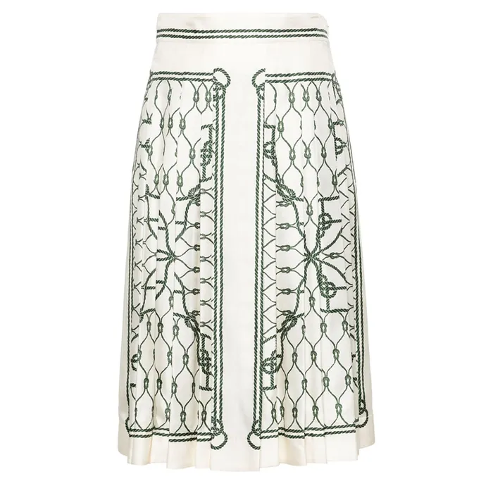 Chân Váy Nữ Tory Burch In White 157445300 Màu Xanh Trắng Size 4