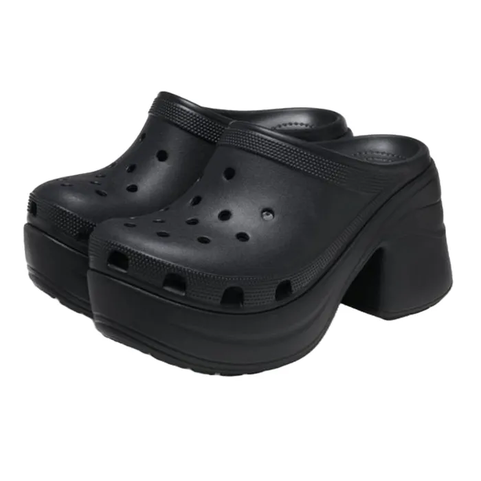 Dép Sục Nữ Crocs Siren Clog Black 208547-001 Màu Đen Size W6