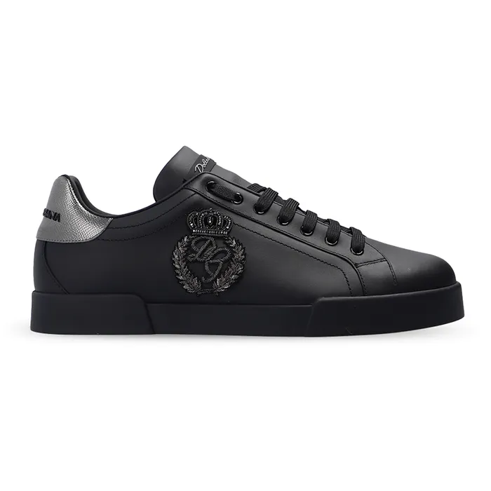 Giày Thể Thao Nam Dolce & Gabbana D&G Black Branded CS1761 AH164 8B979 Màu Đen Size 7