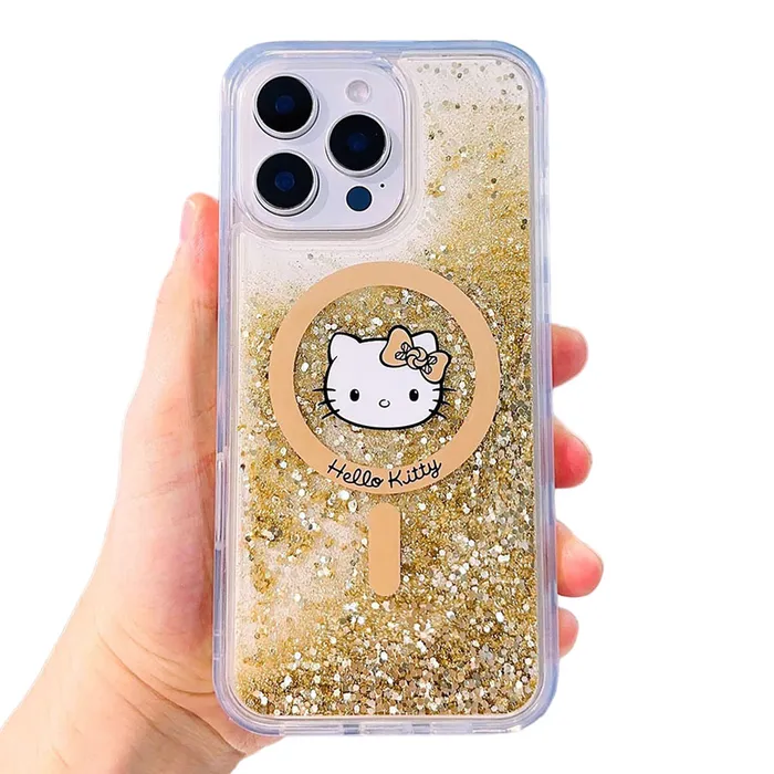 Ốp Điện Thoại Guess Hello Kitty Iphone 16 Pro Max Case Màu Vàng