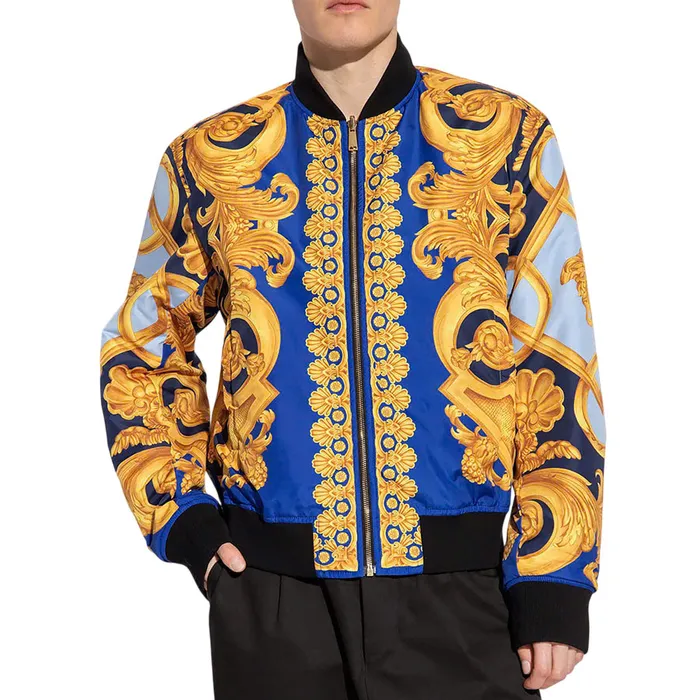 Áo Khoác Nam Versace 10081691 Hai Mặt Phối Màu Size 48