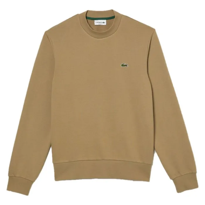Áo Nỉ Sweater Nam Lacoste Classic Fit Crew Neck Fleece Sweatshirt SH2564-53G-CB8 Màu Nâu Size S