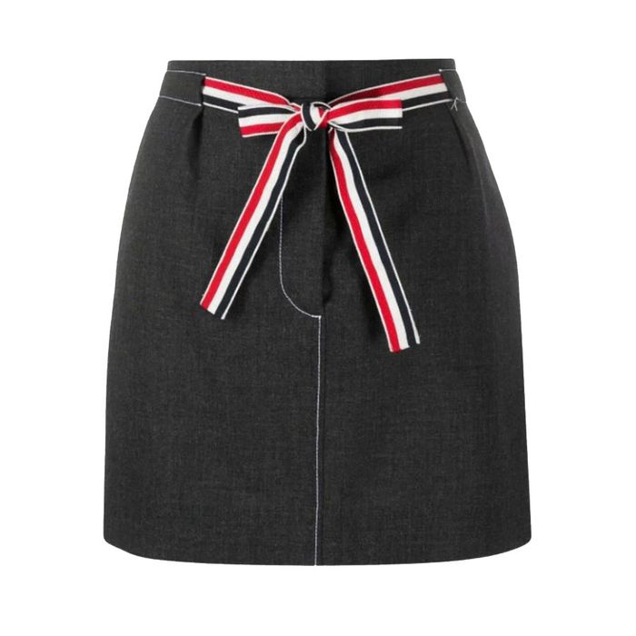 Chân Váy Nữ Thom Browne Belted Mini Sack Skirt - FGC783A 00473 025 Màu Đen Size 40