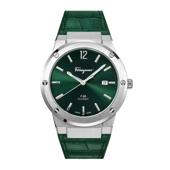 Đồng Hồ Nam Salvatore Ferragamo F-80 Classic Watch SFDT00119 Màu Xanh Lá N-HM