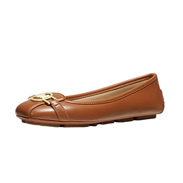 Giày Bệt Michael Kors MK Tracee Leather Luggage Màu Nâu Size 37.5