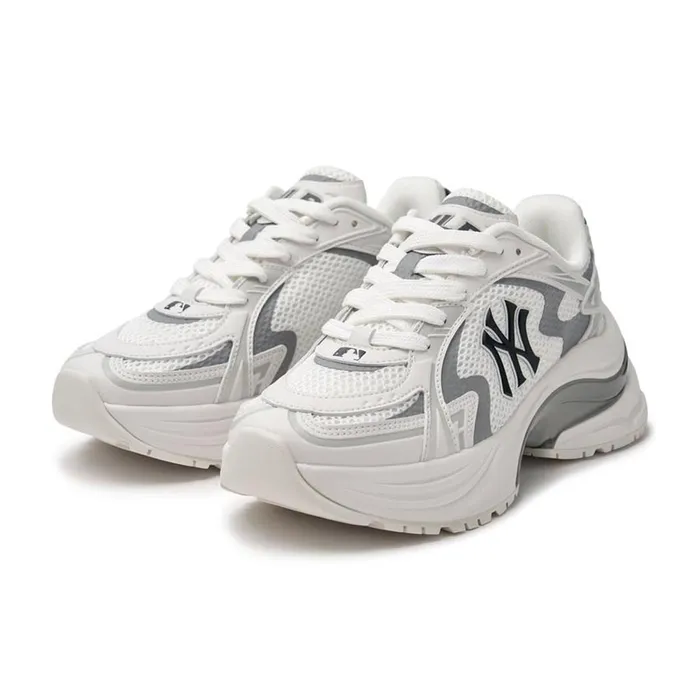 Giày Thể Thao MLB Curve Runner New York Yankees 3ARNSPL4N-50WHS Màu Trắng Xám Size 230