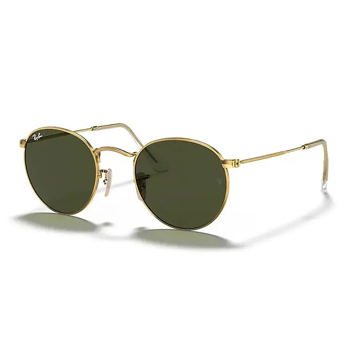 Kính Mát Rayban Round Metal Green Sunglasses RB3447 001 53 Màu Xanh Green