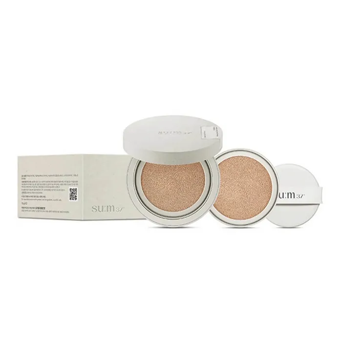 Phấn Nước Hỗ Trợ Giảm Nhăn Và Dưỡng Trắng Da Su:m37 Secret Essence Cushion 02 SUM37