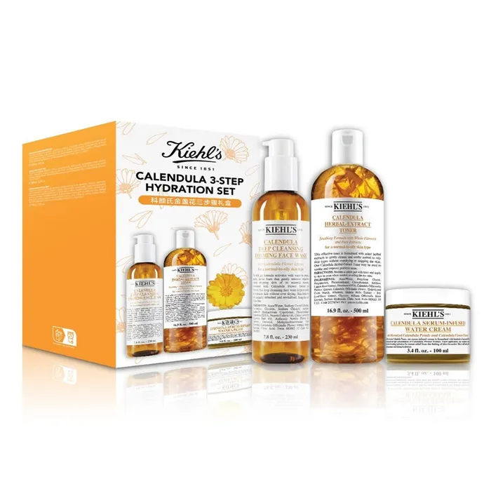 Set Chăm Sóc Da Kiehl's Calendula 3-Step Hydration 3 Món